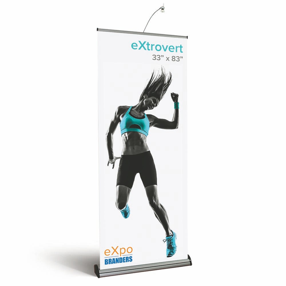 33in retractable banner stand 