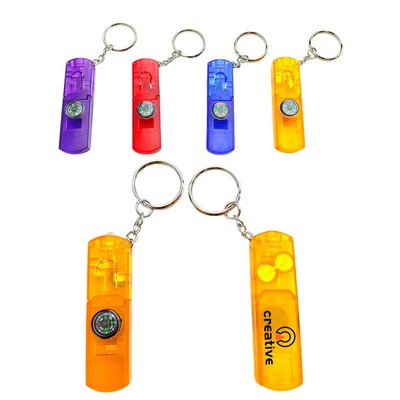 Multifunctional Whistle Keychain